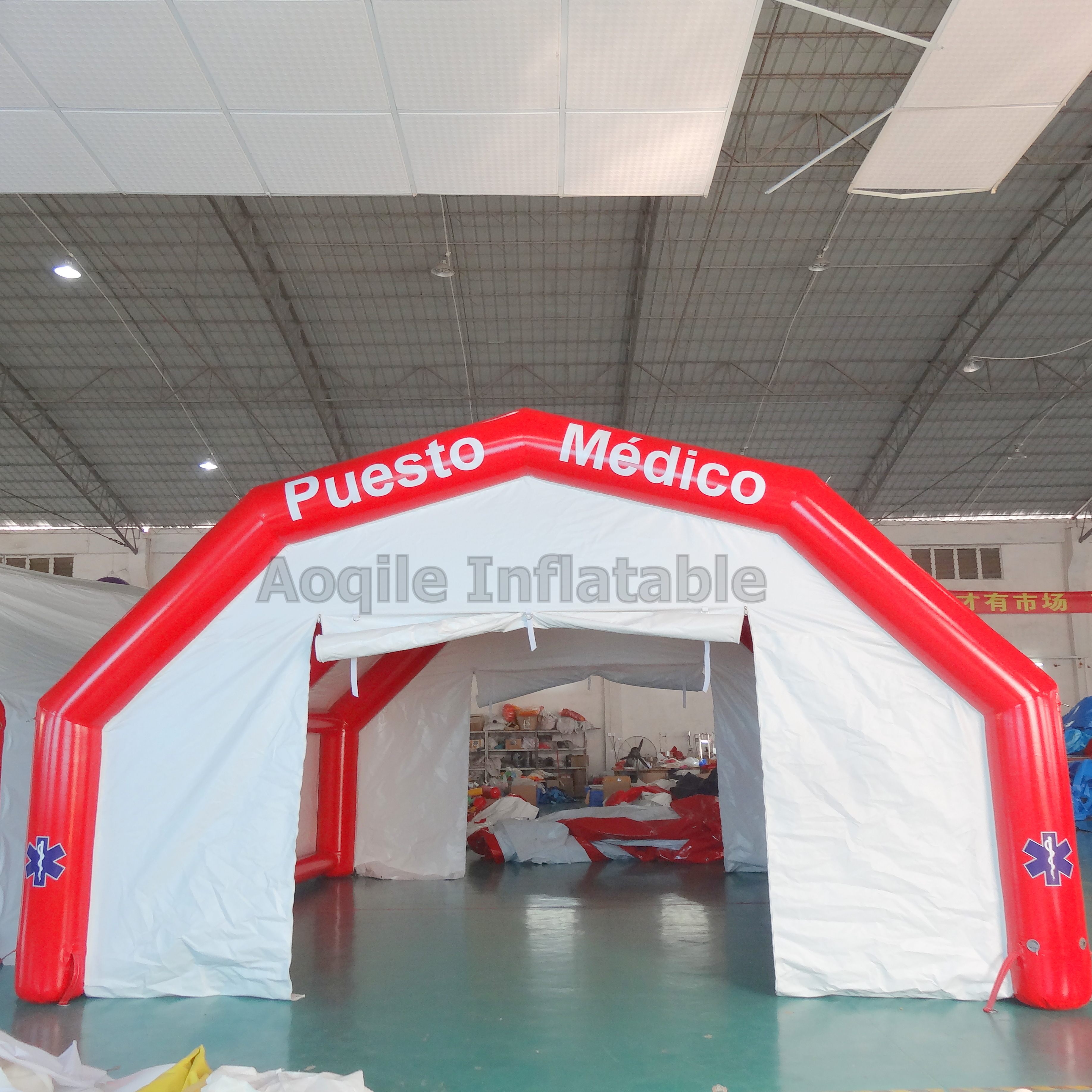 Durable PVC tarpaulin Inflatable Emergency Medical Tent