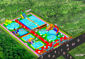 Water Amusement Equipment Summer Inflatable Outdoor Ground Water Park