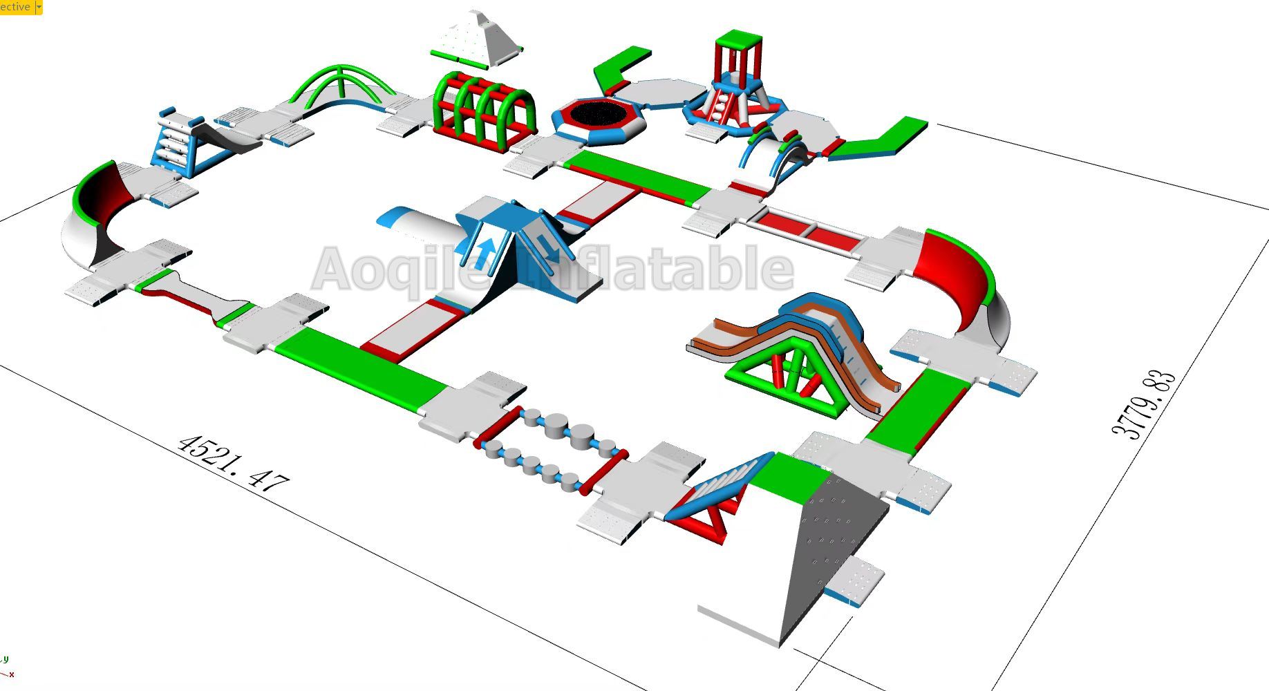 Summer Water Large Inflatable Amusement Equipment Water Floating Obstacle Stimulation Park