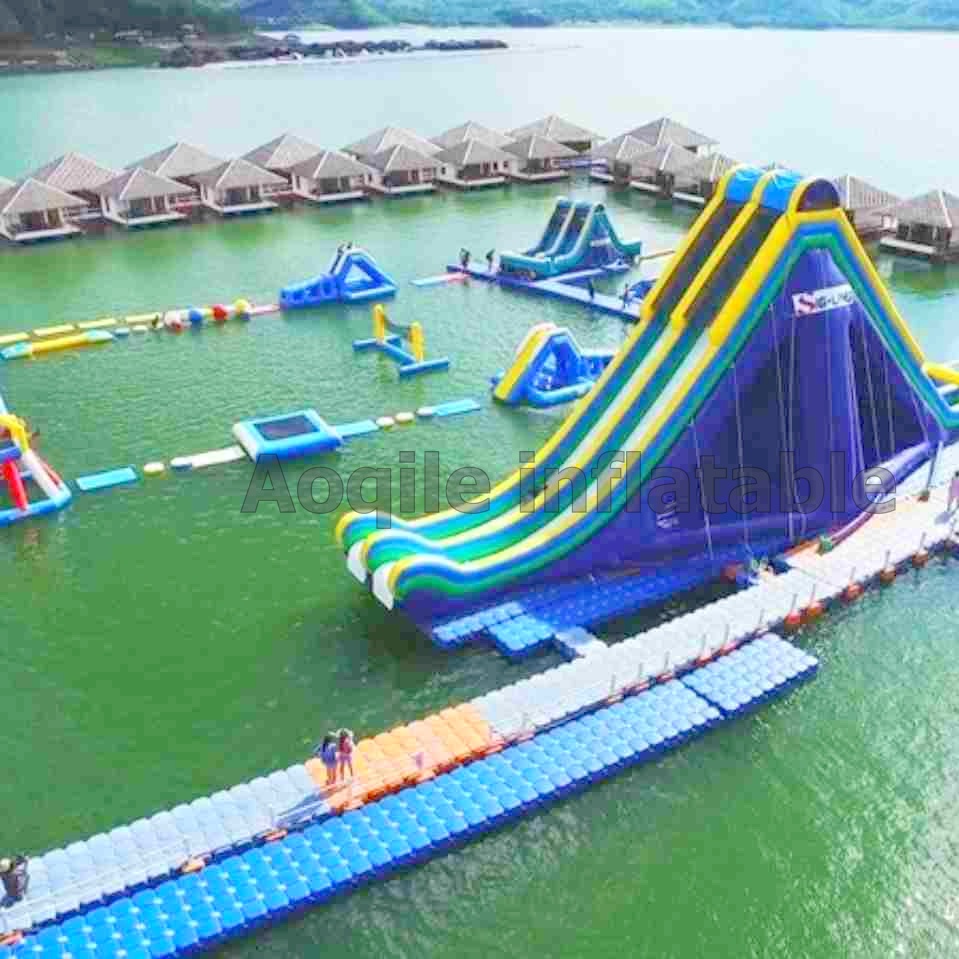 New Inflatable Water Obstacle Course For Wake Park/ Inflatable Sea Water Park / Fun Aquapark Water Games Manufacturer