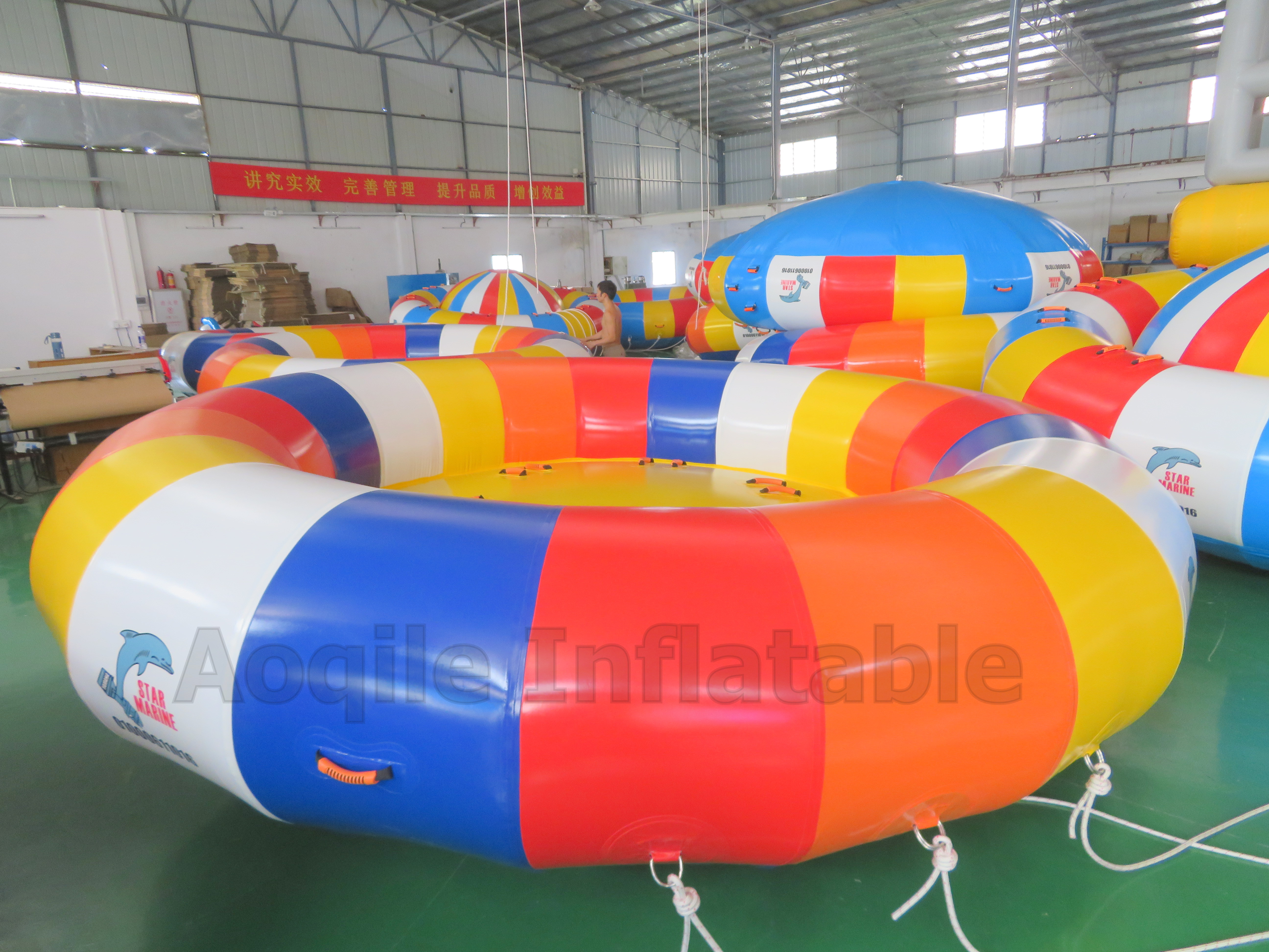 Funny Water Motorboat Towing UFO Inflatable Disco Boat Towable Inflatable Banana Boat Towable