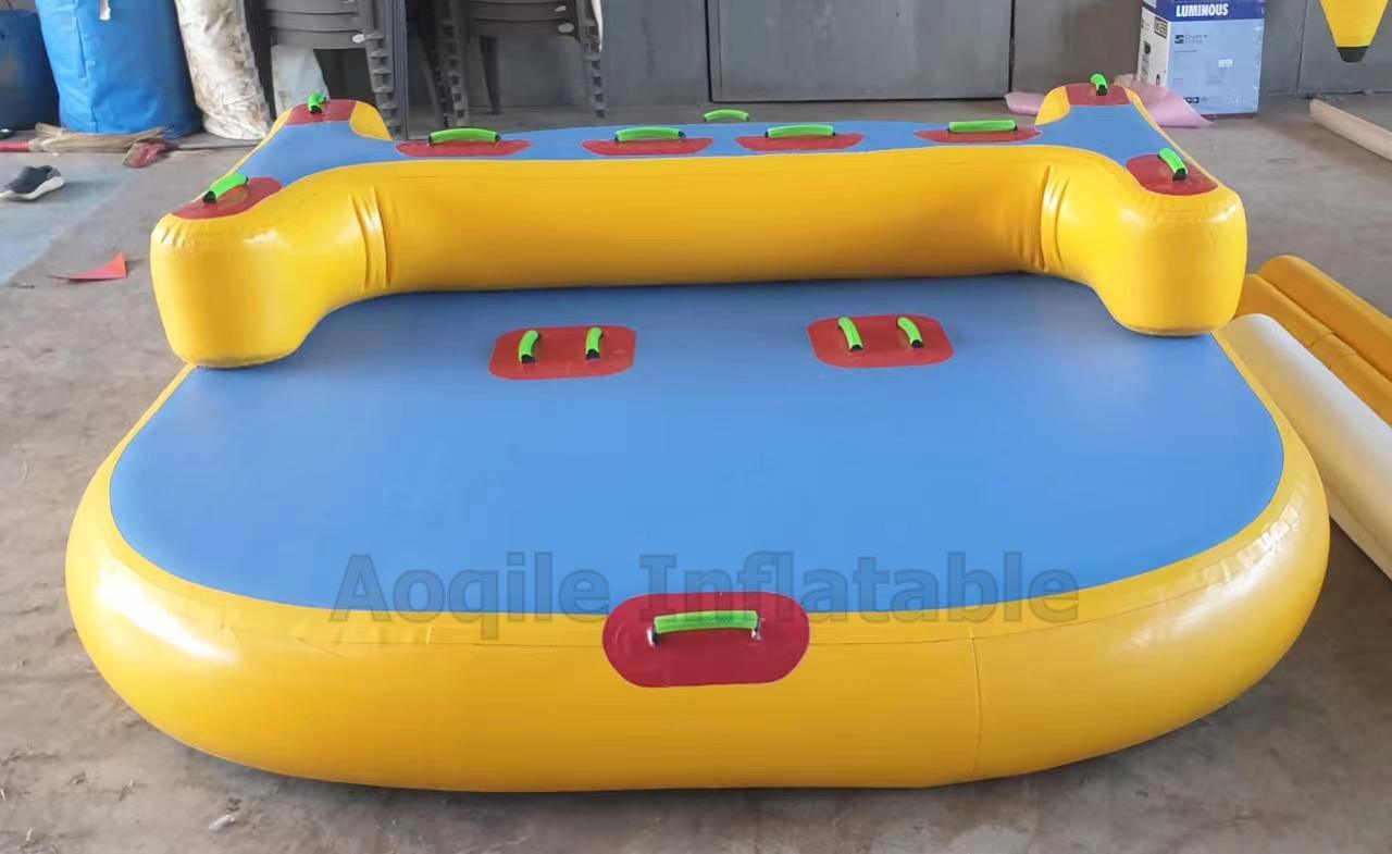 Customized Large Pvc Summer Water Inflatable Sofa Flying Fish Sea Surfing Flying Fish Extreme Sports