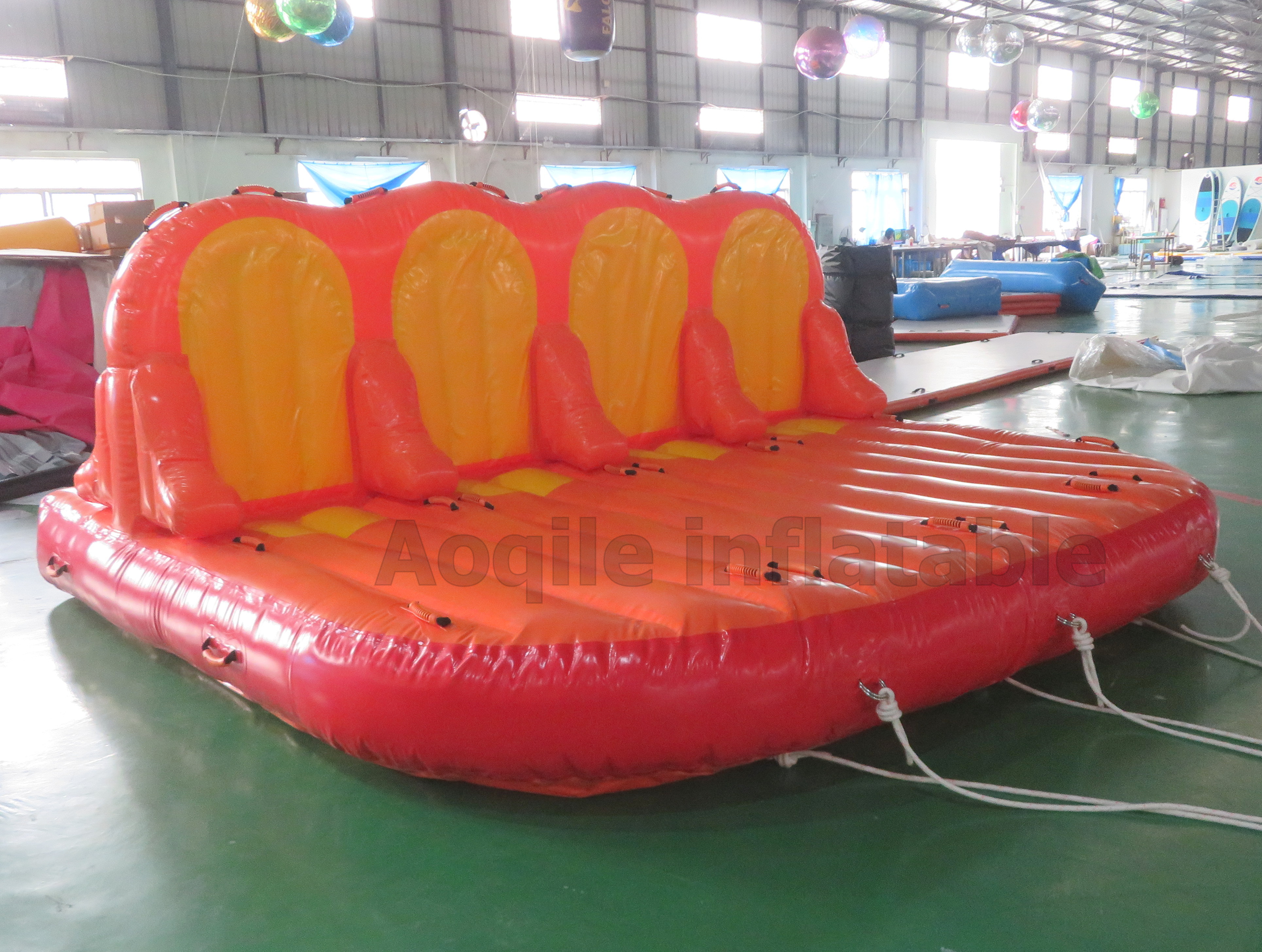 Commercial Heavy Duty Towables Water Ski Tube Inflatable Towable Tube Sofa for Ski Water Sport