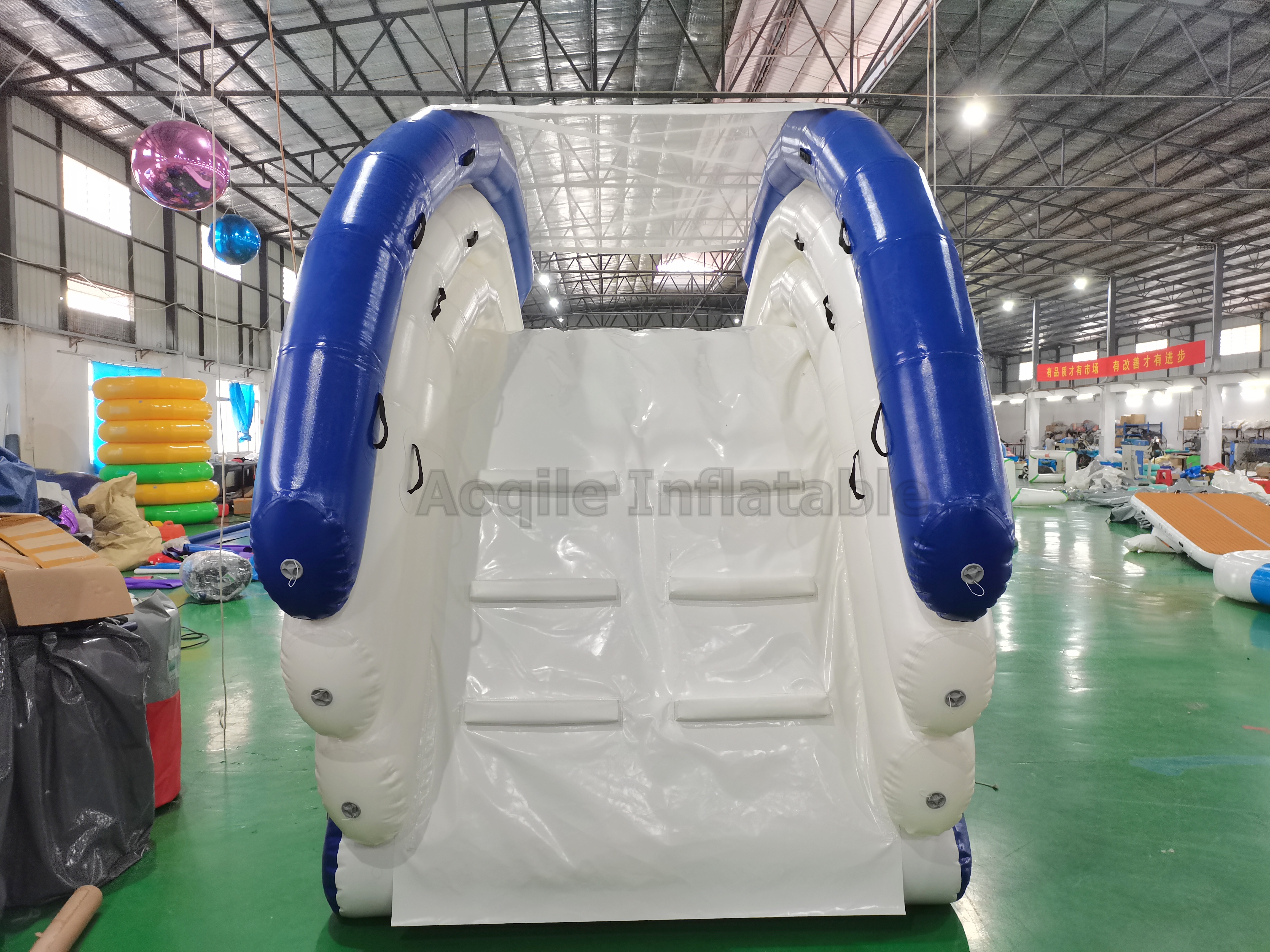 Inflatable Yacht Slide Houseboat Slide Game Inflatable Barge Slide