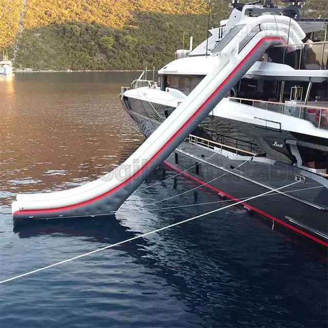 Factory Customized 5M height Boat Dock Slide Inflatable Slide Inflatable Yacht Slide for Sale