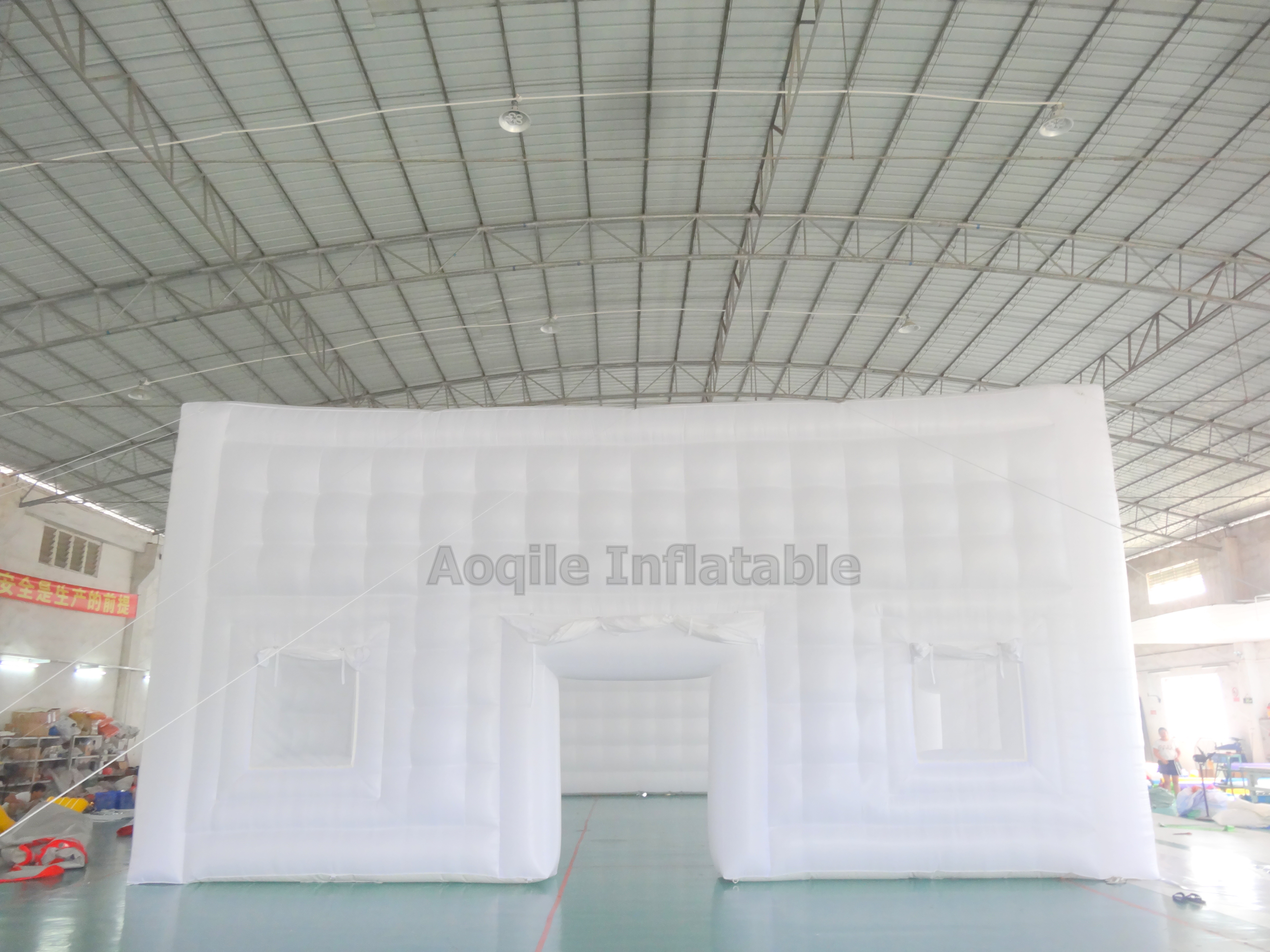 Outdoor Oxford Cloth Cube Tent Trade Show Advertising Tent Led Lighting Mobile Portable Inflatable Bubble Tent