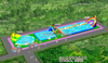 Water Amusement Equipment Summer Inflatable Outdoor Ground Water Park