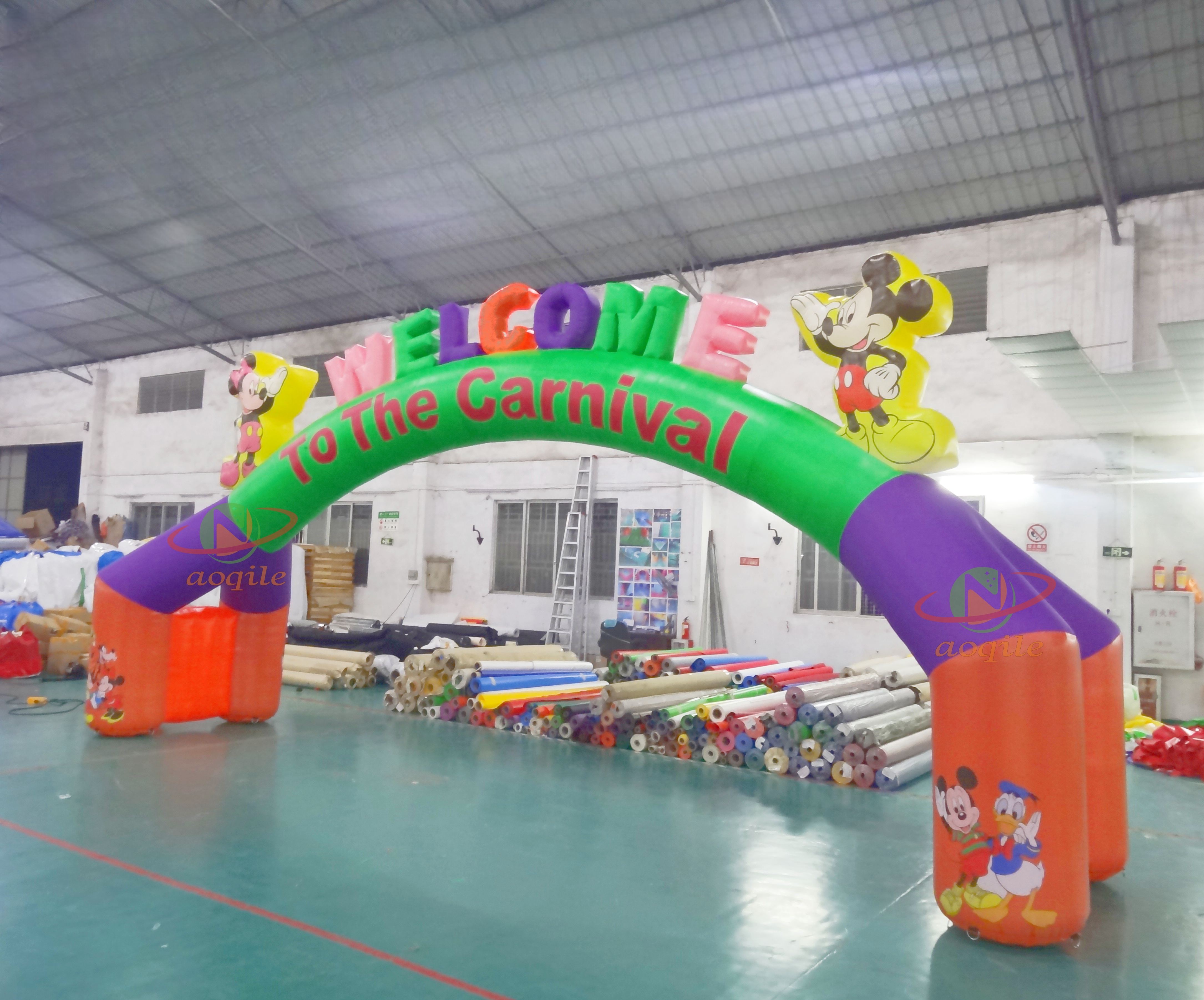 Commercial grade advertising inflatables exterior party event archways inflatable carnival arch