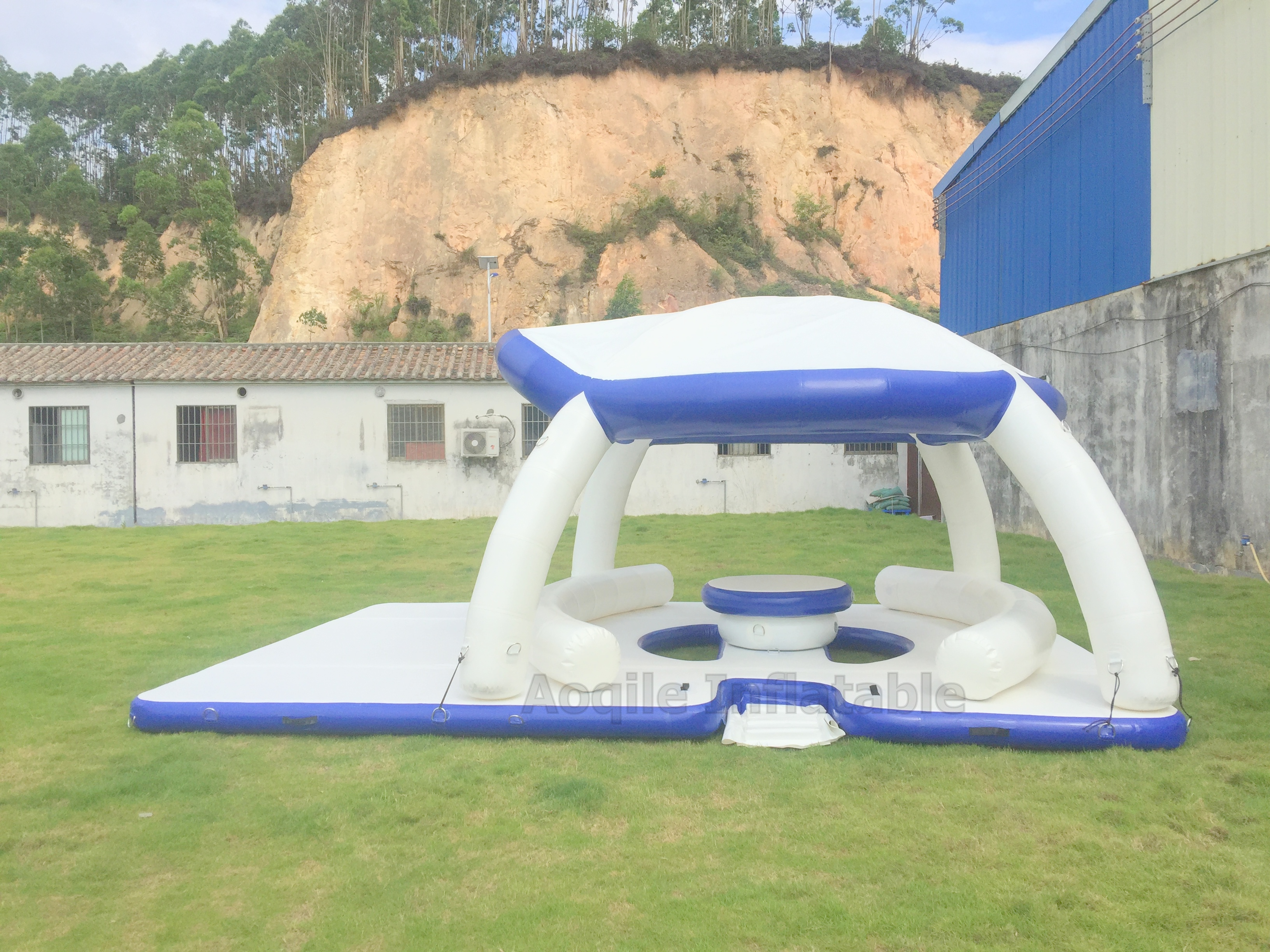 Wholesale Manufacturer Inflatable Water Island Inflatable Floating Dock Platform Lounge