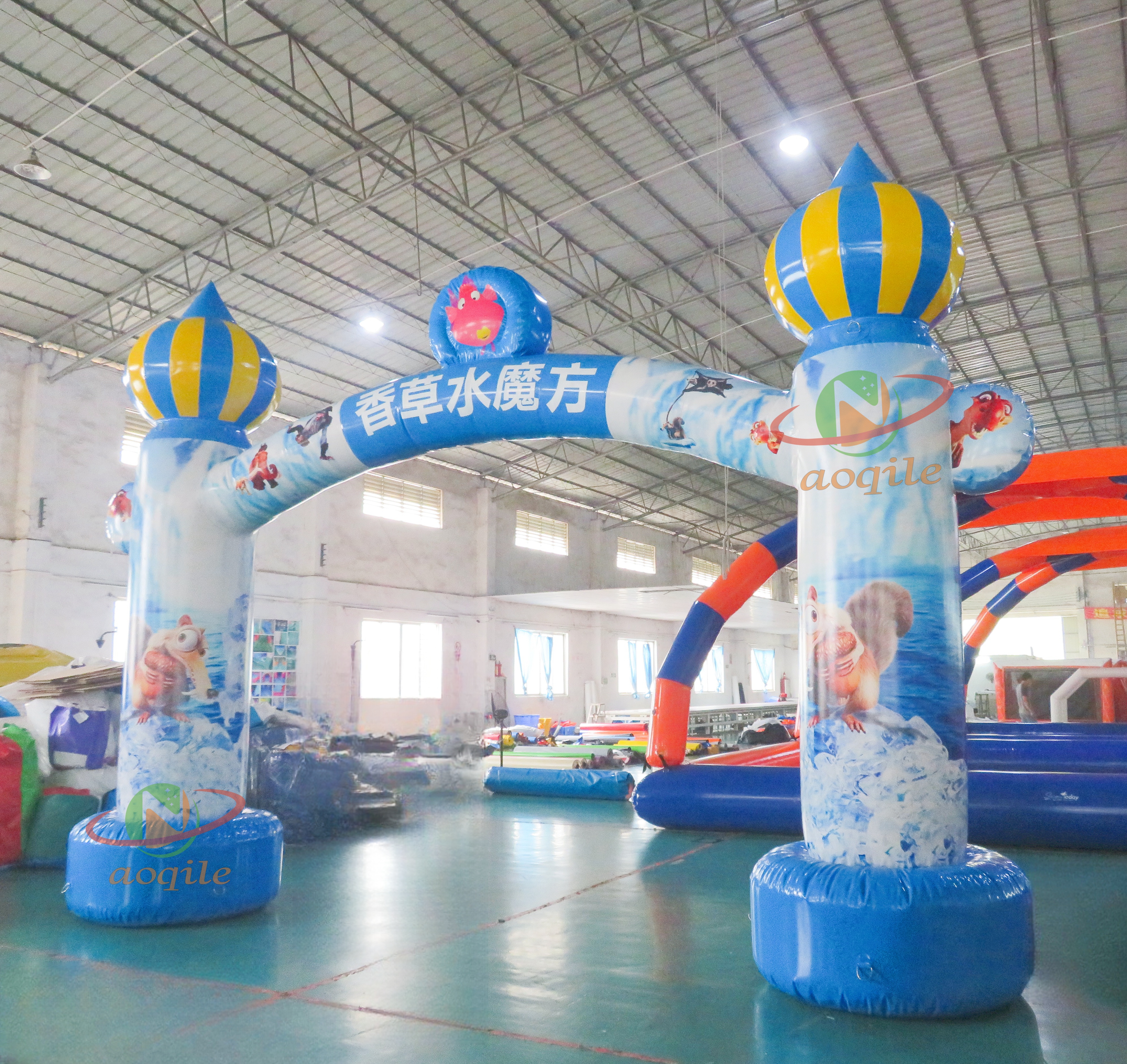 Outdoor Inflatable Advertising Arch Sports Event Starting Line Marathon Arch Equipment