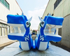 High Quality Multi Person Flying Double Tube Flying Fish Towable Double Row Inflatable Riding Dragon Boat