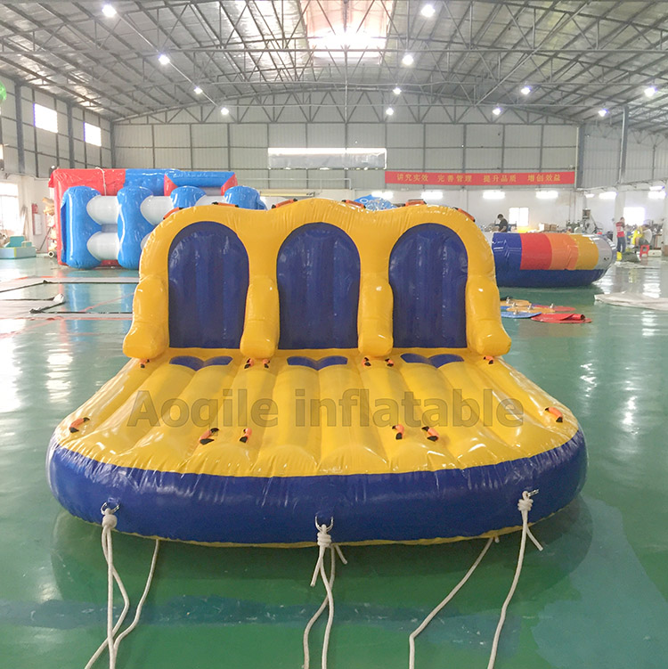 Summer Water Sports Games Inflatable Towable Flying Fish Boat Inflatable Floating Banana Boat