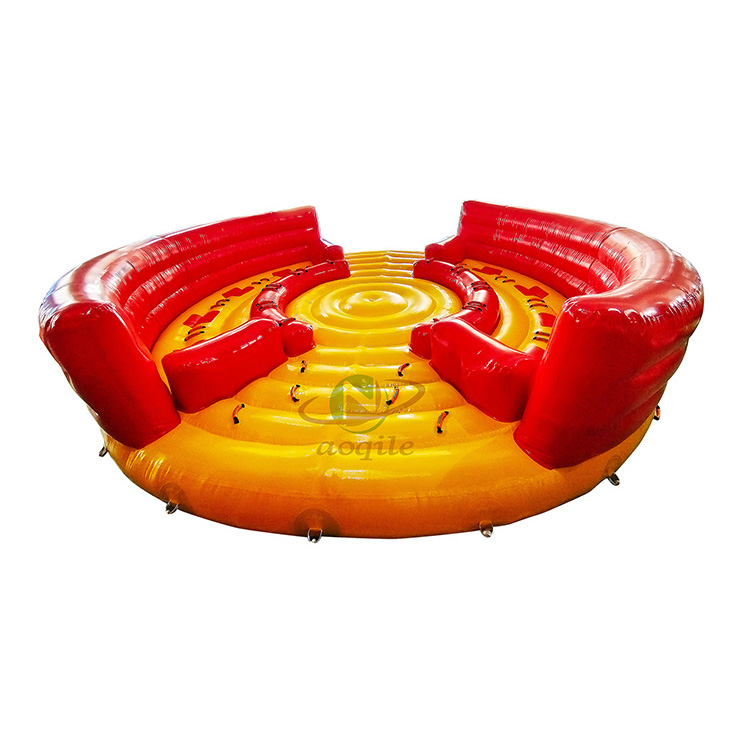 Inflatable Water Sports Toys Adult Water Slide Tube Crazy Flying Saucer Game Water Ski Towable