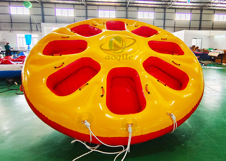 Inflatable 8 Person Donut Boat Water Ski Towable Water Sports Games Inflatable Flying Saucer