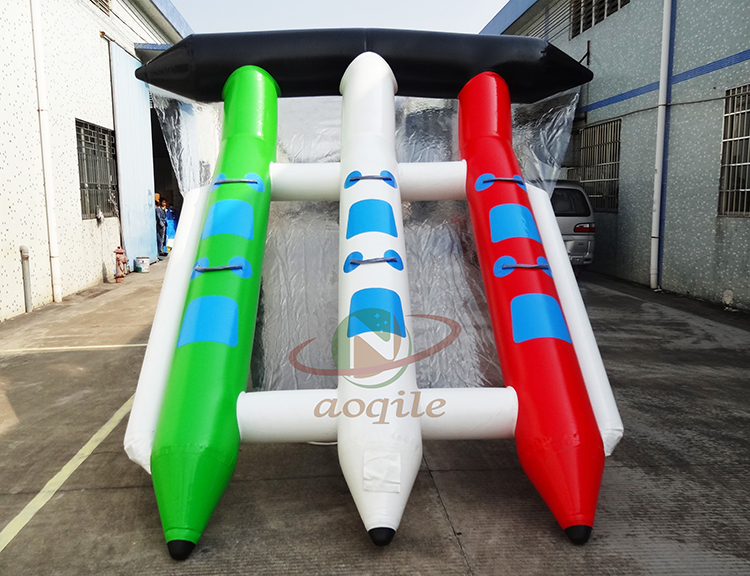 Hot Selling Colorful Inflatable Water Game Banana Boat Inflatable Towable Flying Fish