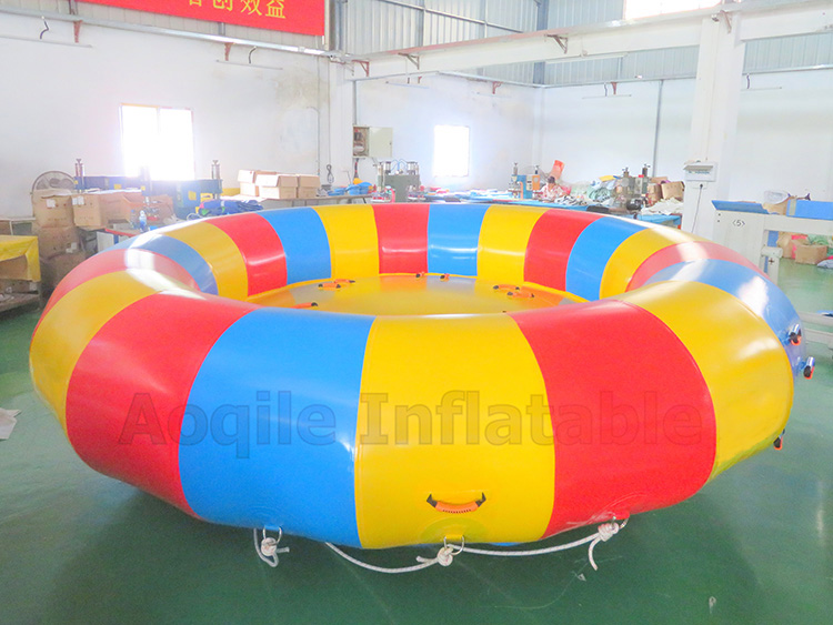 100% PVC tarpaulin material Flying Fish Yacht commercial inflatable Disco towable boat