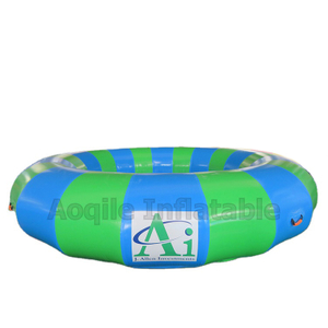 Commercial Large Water Park Rotating Roller Towable Inflatable Disco Boat