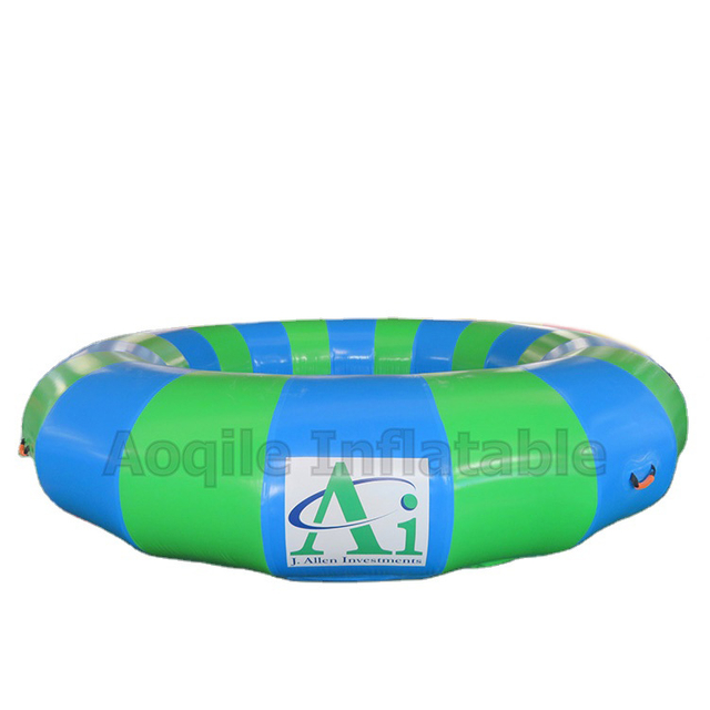 Commercial Large Water Park Rotating Roller Towable Inflatable Disco Boat