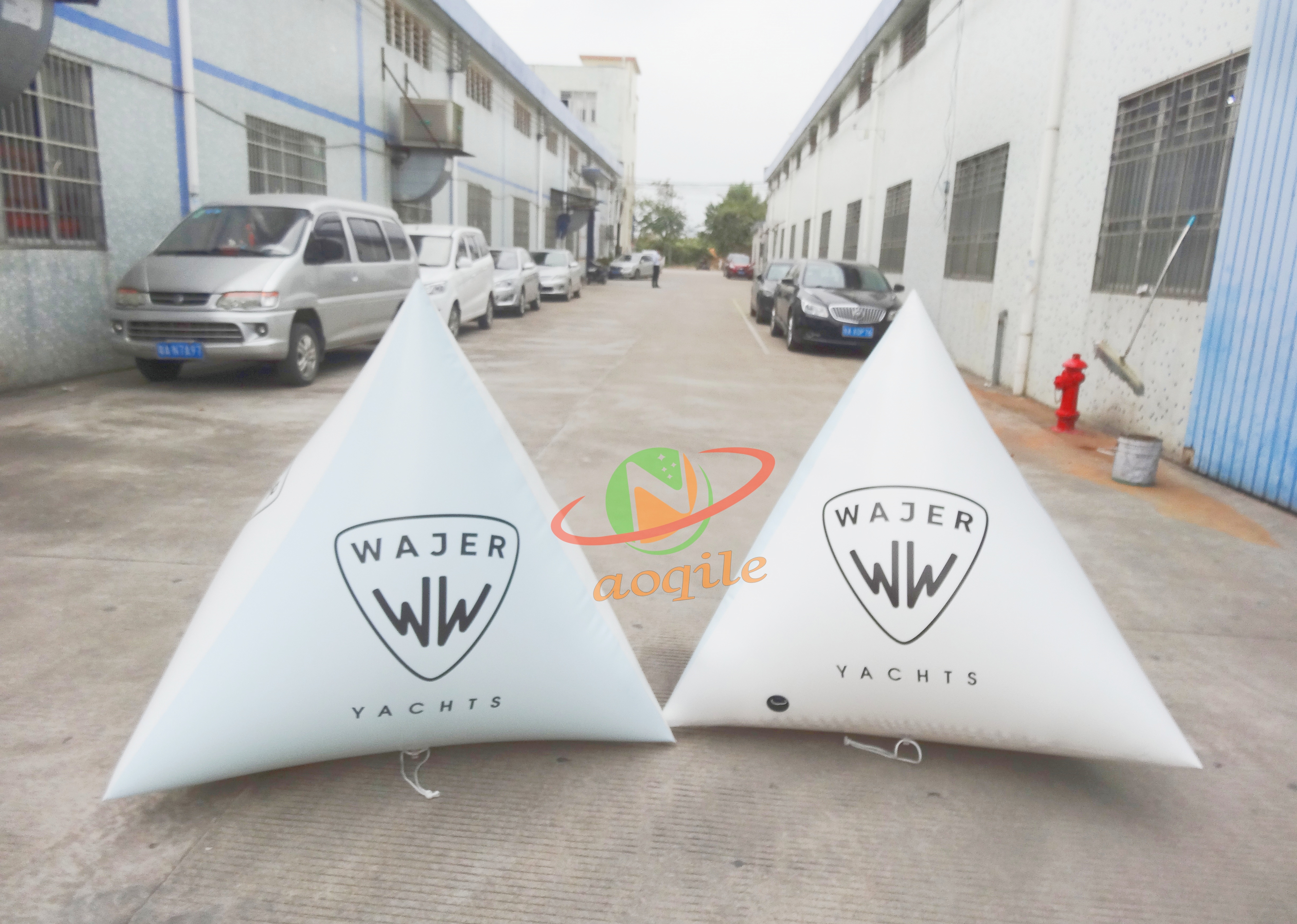 Custom Water Competition Markers Advertising Triangle Markers Buoy Water Sports