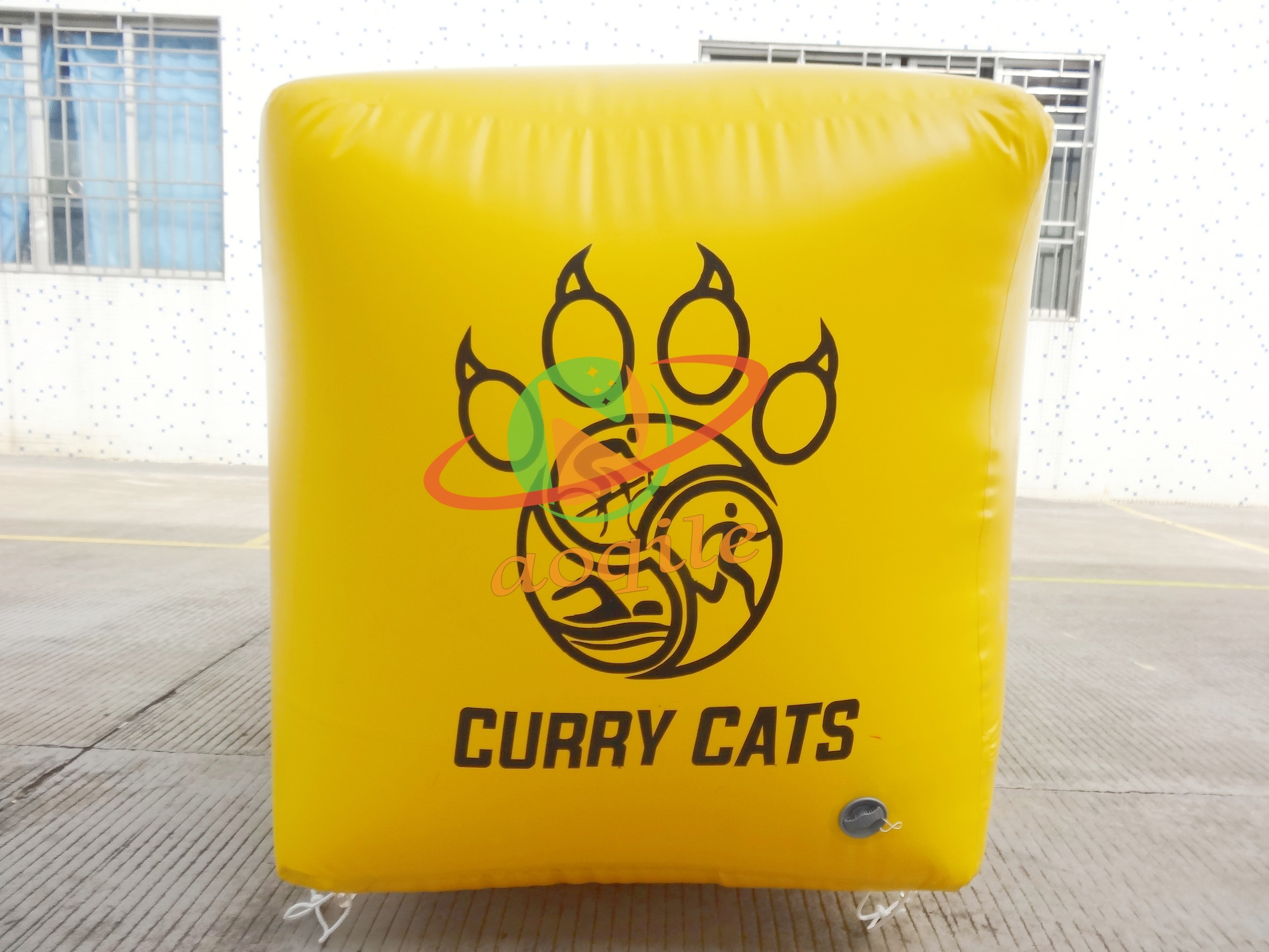 Floating Inflatable Cube Advertising Buoy On Water Special Inflatable Buoy For Swimming Competition