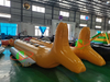 funny water game inflatable floating toys yellow inflatable banana boat for sale
