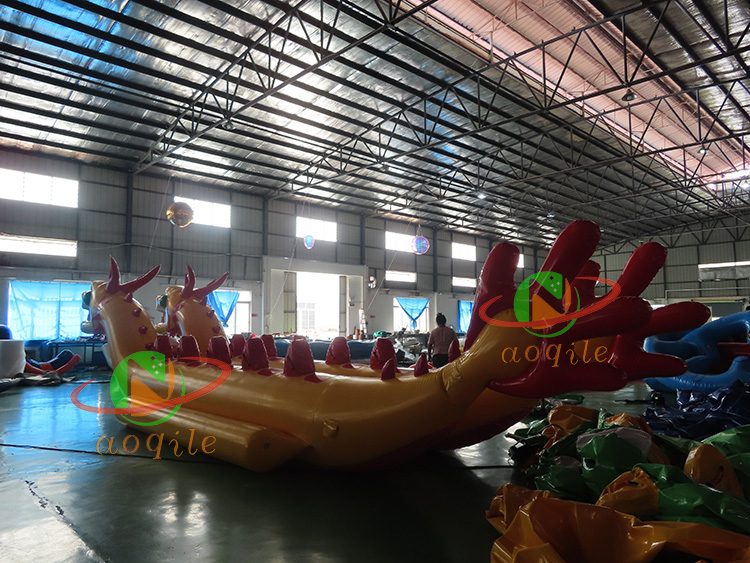 Commercial Inflatable Water Flying Fish Dragon Boat Equipment Water Towing Sports Banana Boat