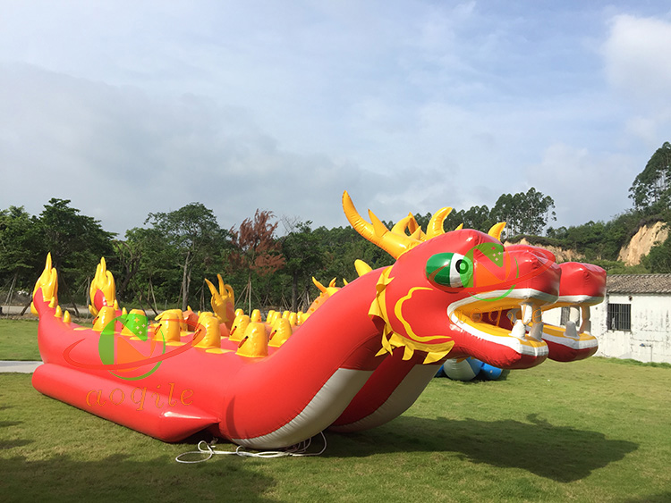 Inflatable Double Tube Dragon Boat Water Banana Boat Can Tow Water Slide Tubes To Float Flying Fish