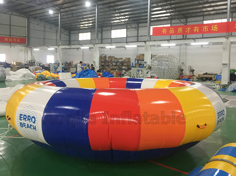 Inflatable flying spinning towable inflatable rotating water toys bandwag disco boat