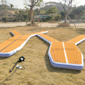 Custom Designed Floating Platform Inflatable Water Floating Raft Island Inflatable Dock