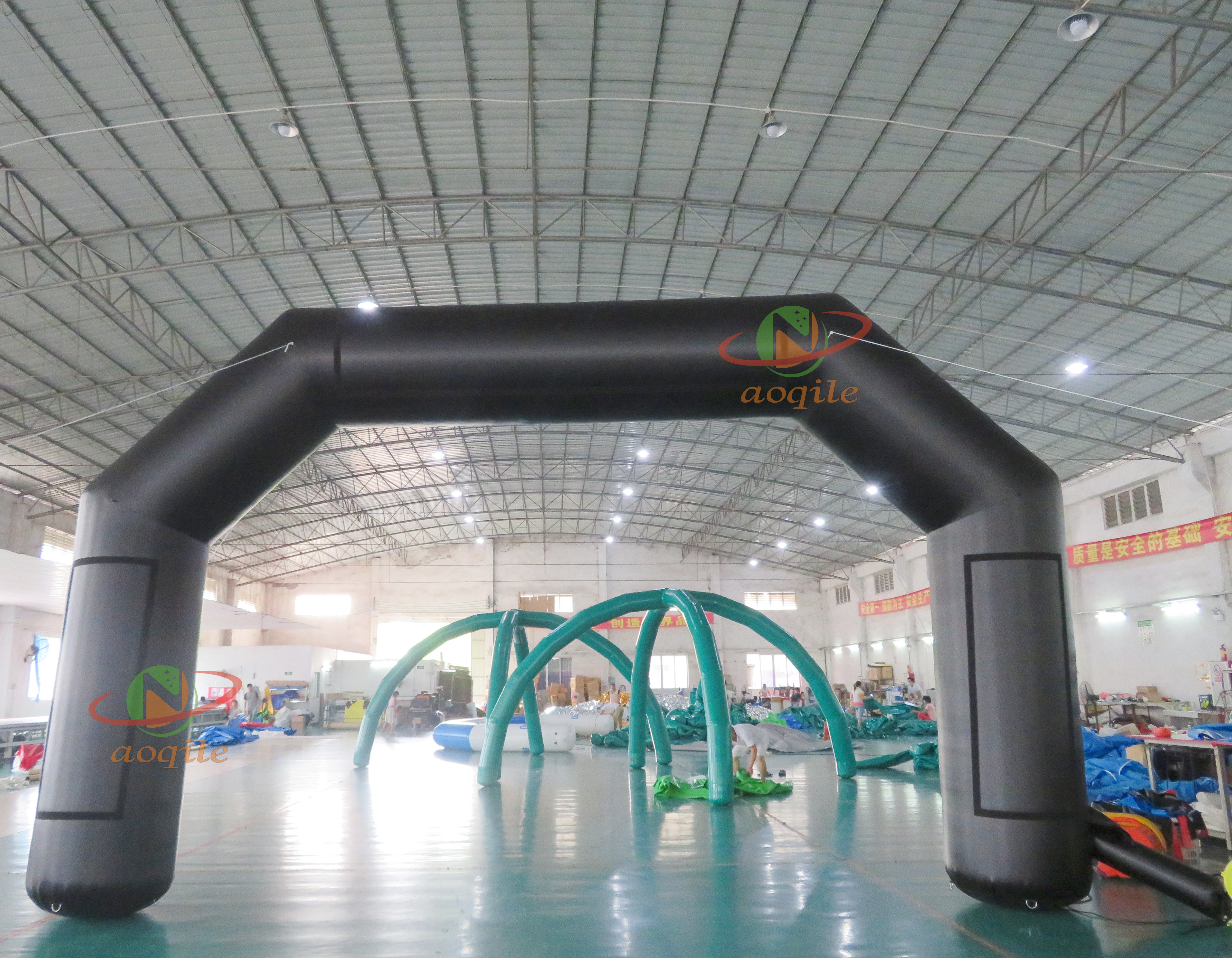 Outdoor Custom Floating race sport arch Advertising Air tight Sealed Start Finish line For Water Swim Event Inflatable Arch