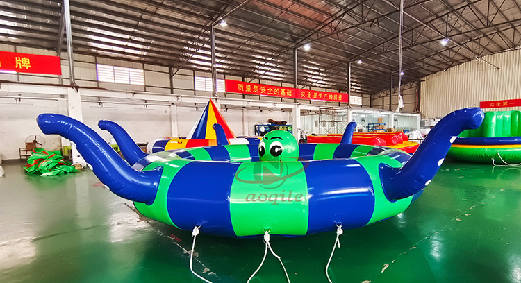 Custom design Sea Sports Inflatable Floating Spinning Donut Towable Inflatable disco Octopus Boat