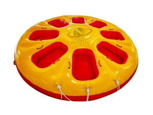 Water Sport Games Inflatable Aqua Floating Towable Toys Tube Ski Donut Inflatable Disco Boat