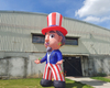 New Design Inflatable Cartoon Model Inflatable Jazz Inflatable Magician With Hat