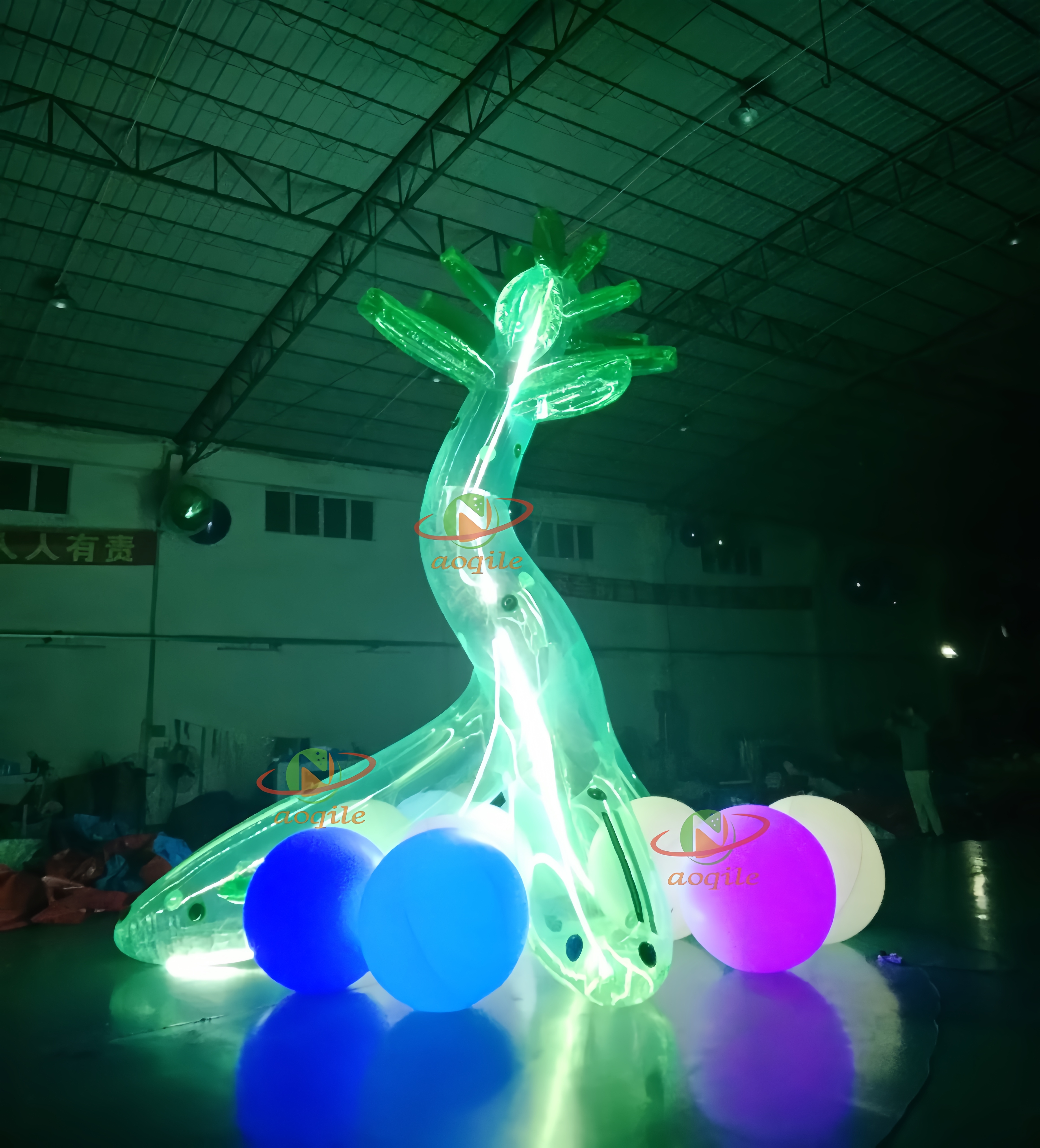 Inflatable jellyfish balloon for decoration nightclub,stage decoration inflatable giant jellyfish model