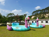 Aoqile 2025 New Outdoor Pool Water Park Inflatable Swan-shaped Resting Platform for Events