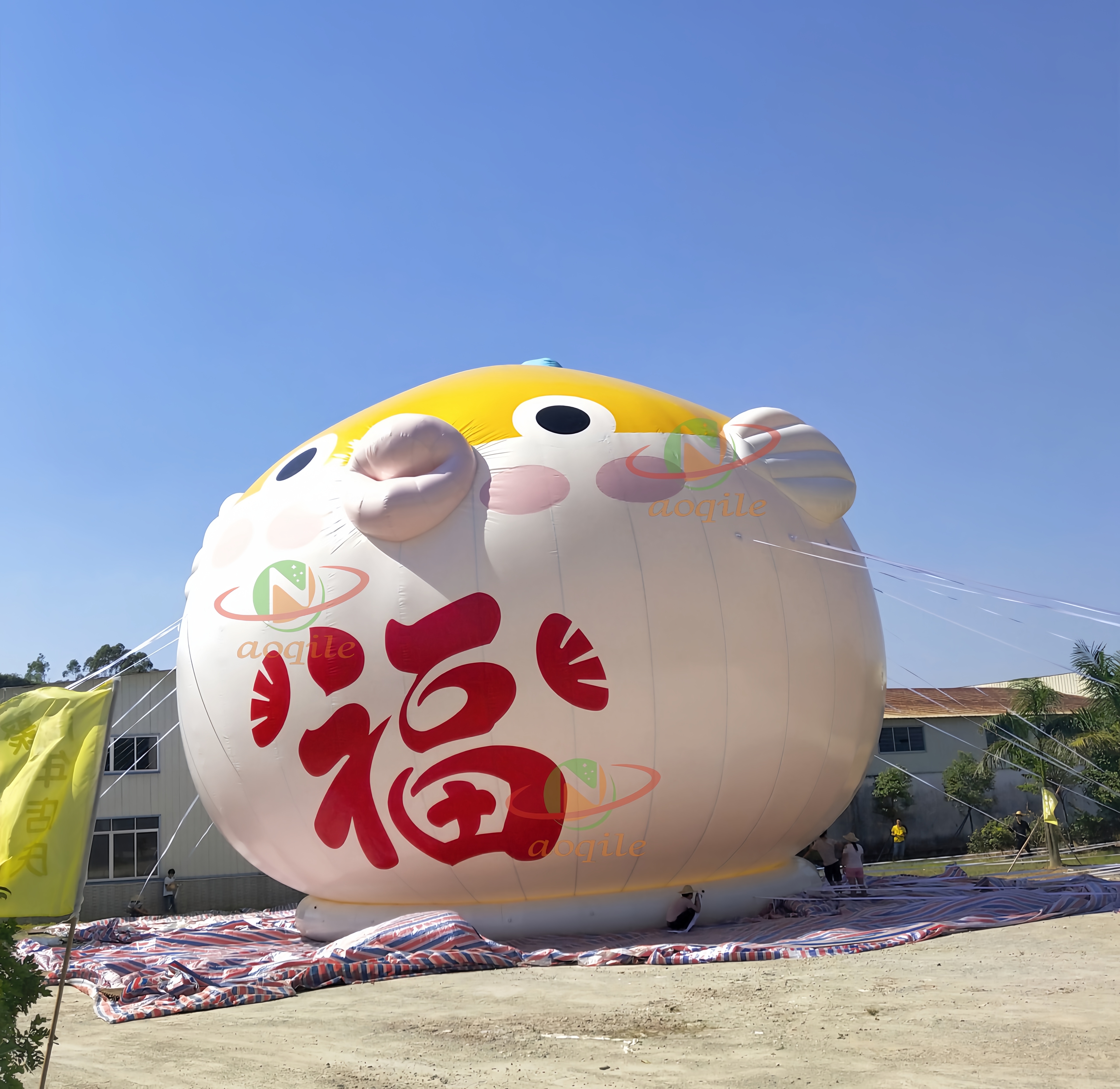 Inflatable cartoon outdoor giant floating water inflatable cartoon model advertising promotion big animals for sea