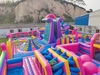 Aoqile High Quality Custom Large Inflatable Theme Park Combo Bouncer Slide Trampoline for Events