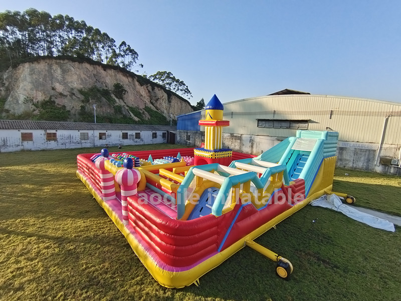 Aoqile Custom Logo Inflatable Combo Trampoline Castle for Carnival Celebrations for Events