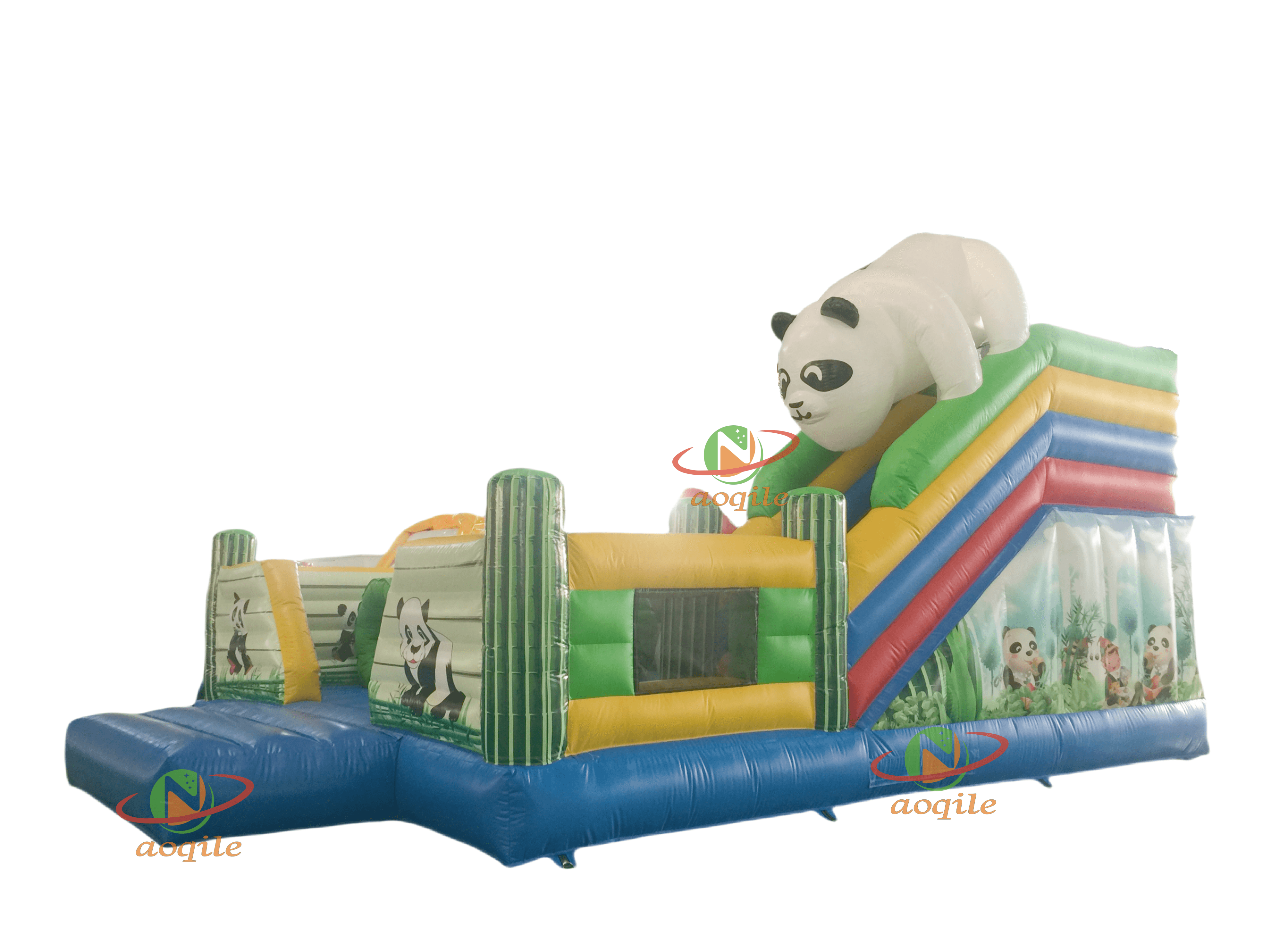 High Quality Custom Inflatable Water Park Cute Panda Style