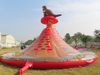 Large inflatable volcano climbing tower, children climbing sports tower