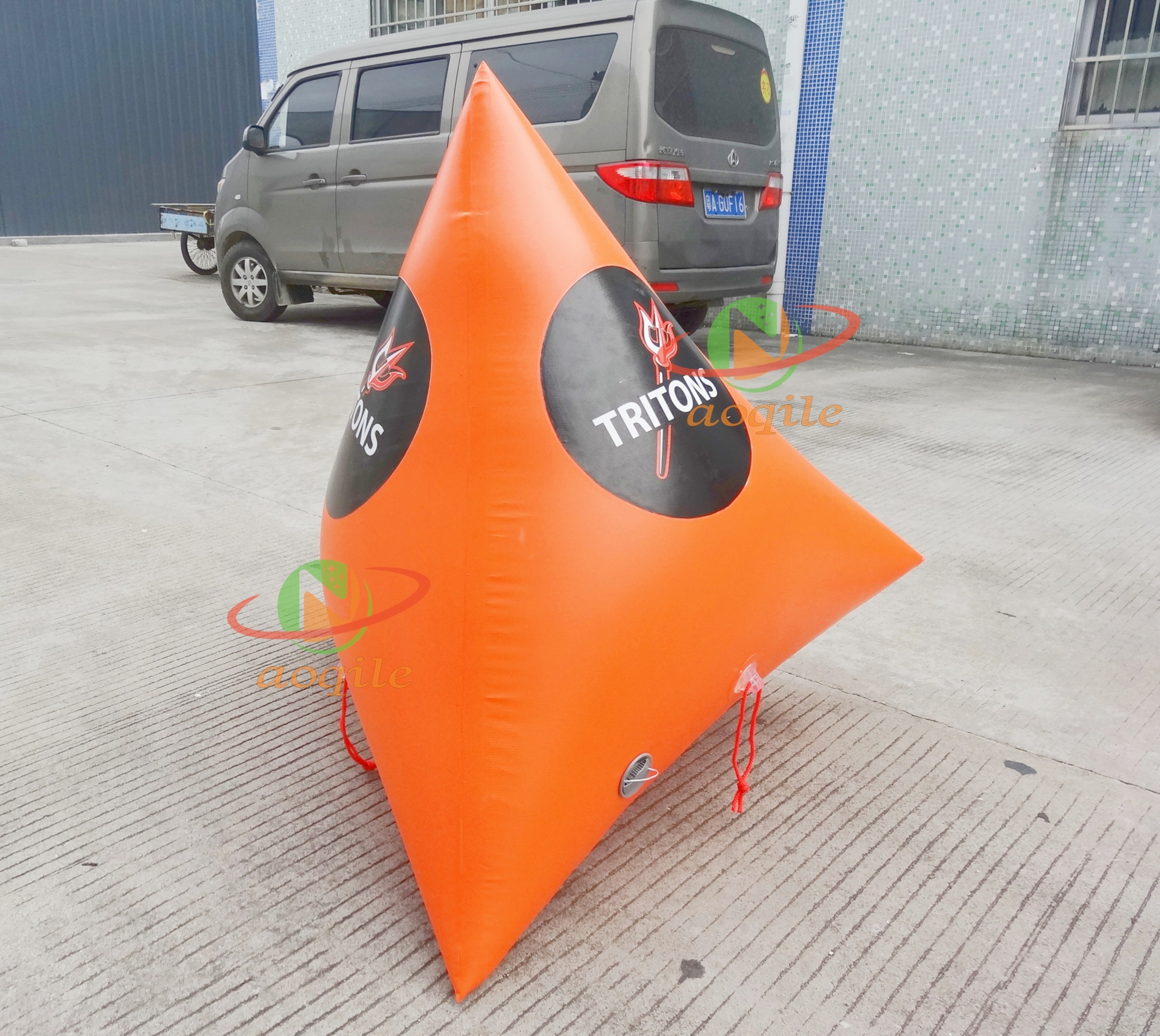 Water Event Inflatable Triangle Buoy Floating Water Swim Buoy Inflatable Marker Buoy For Water Activity