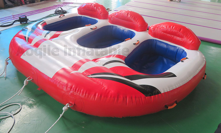 Crazy Water Sports 0.9mm PVC Tarpaulin Inflatable Towable Tube Water Ski Boat