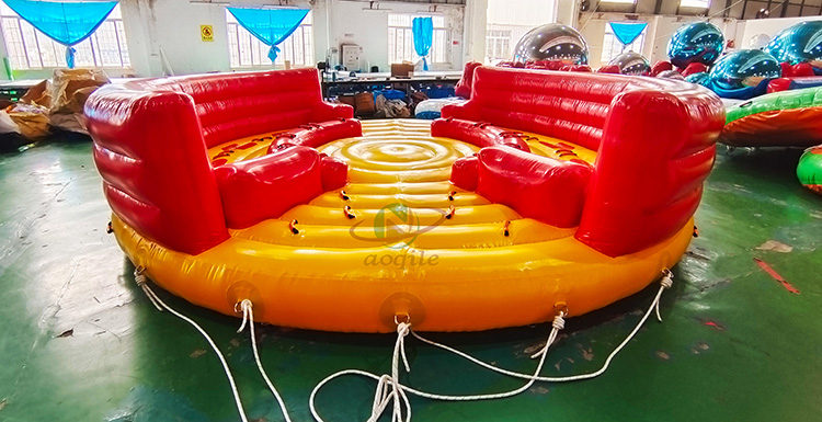 Inflatable Water Sports Toys Adult Water Slide Tube Crazy Flying Saucer Game Water Ski Towable