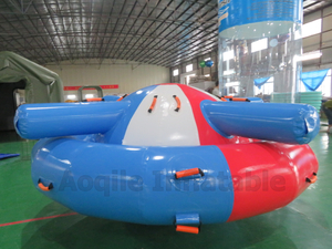 Crazy Inflatable Water Flying Saturn UFO Towable Inflatable Disco Boat for Water Sport Games