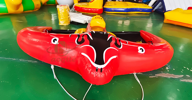 Tear Resistant Inflatable Flying Manta Ray Water Sports Equipment Water Ski Pvc Towable Boat