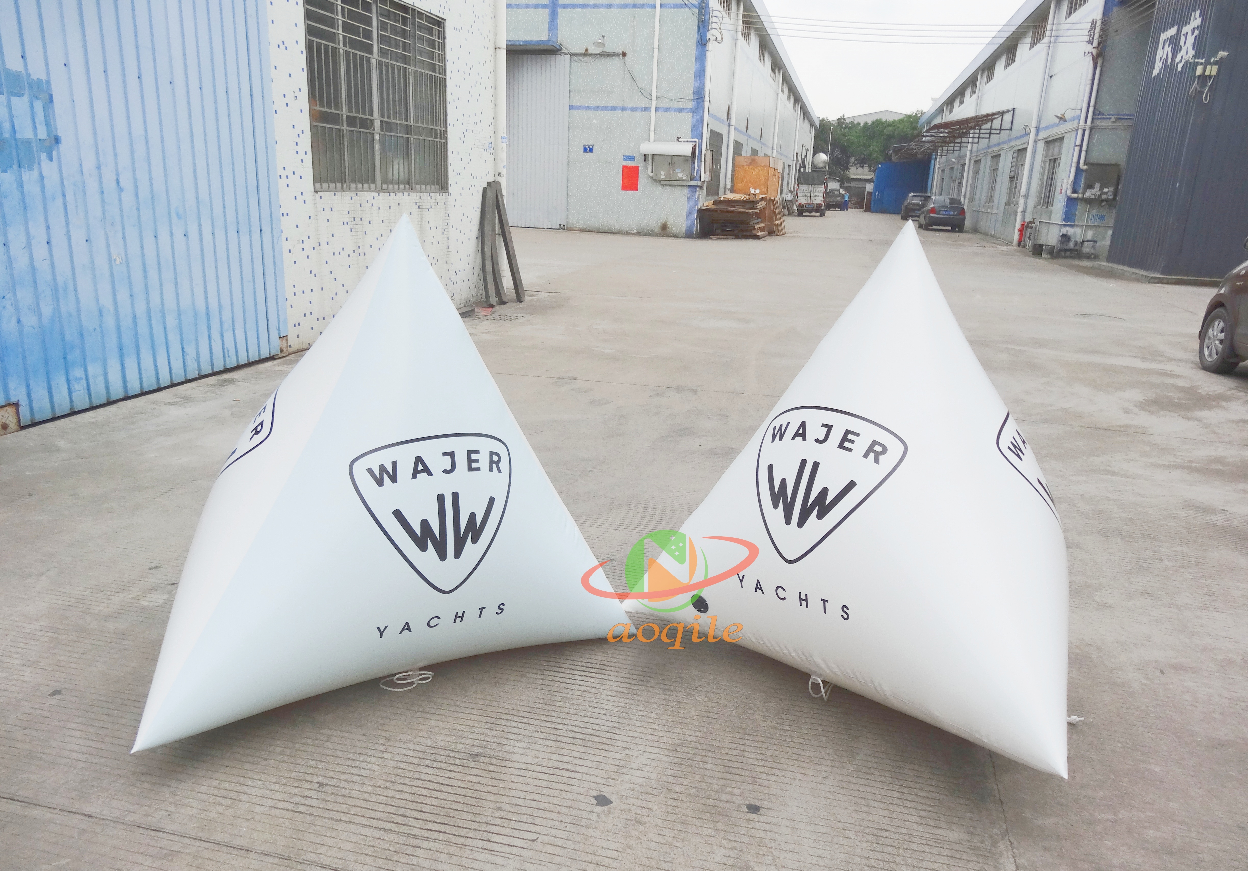 Custom Water Competition Markers Advertising Triangle Markers Buoy Water Sports