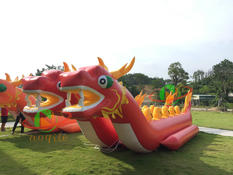 Inflatable Double Tube Dragon Boat Water Banana Boat Can Tow Water Slide Tubes To Float Flying Fish