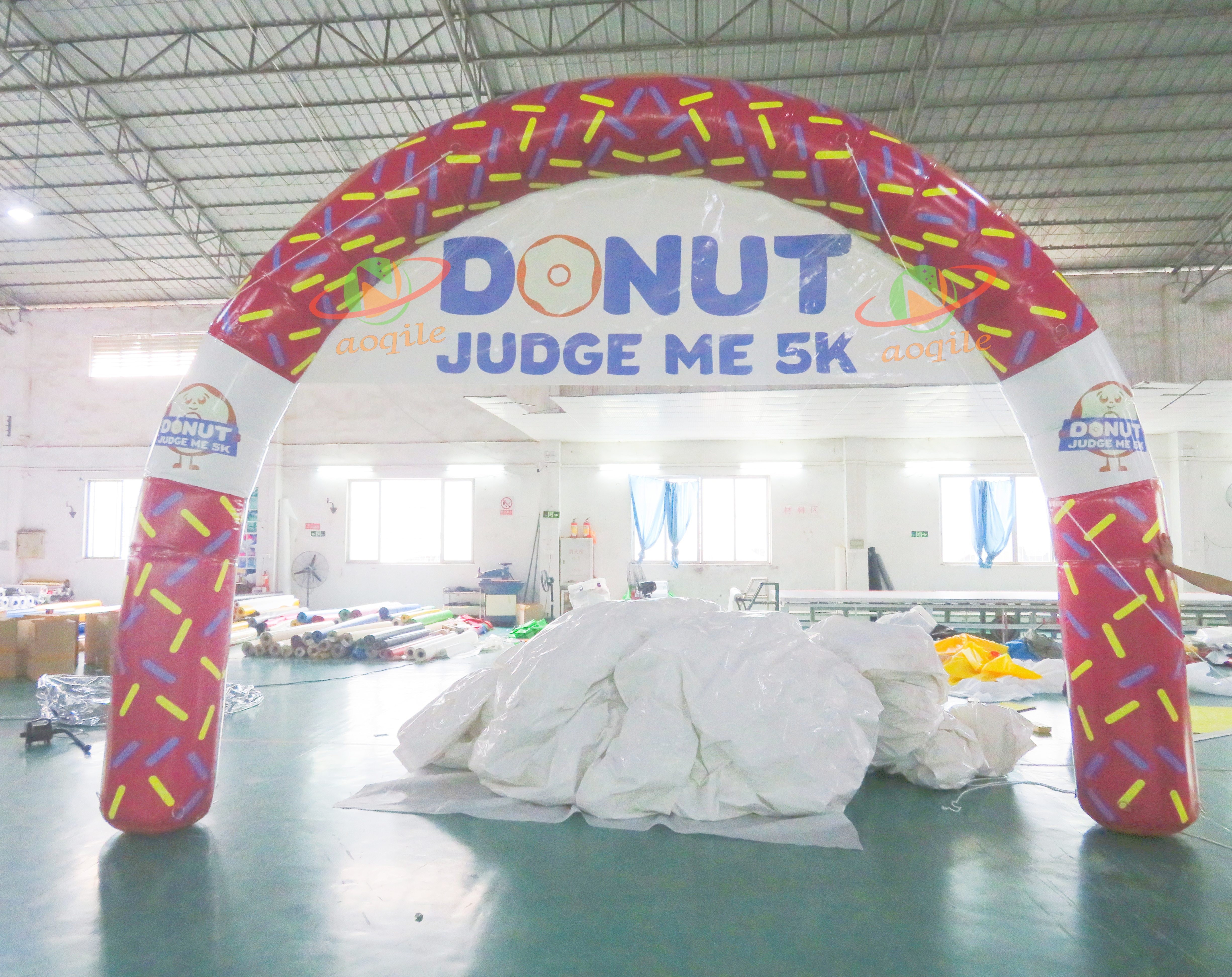 Outdoor inflatable entrance arch inflatable race start finish line arch for advertising event