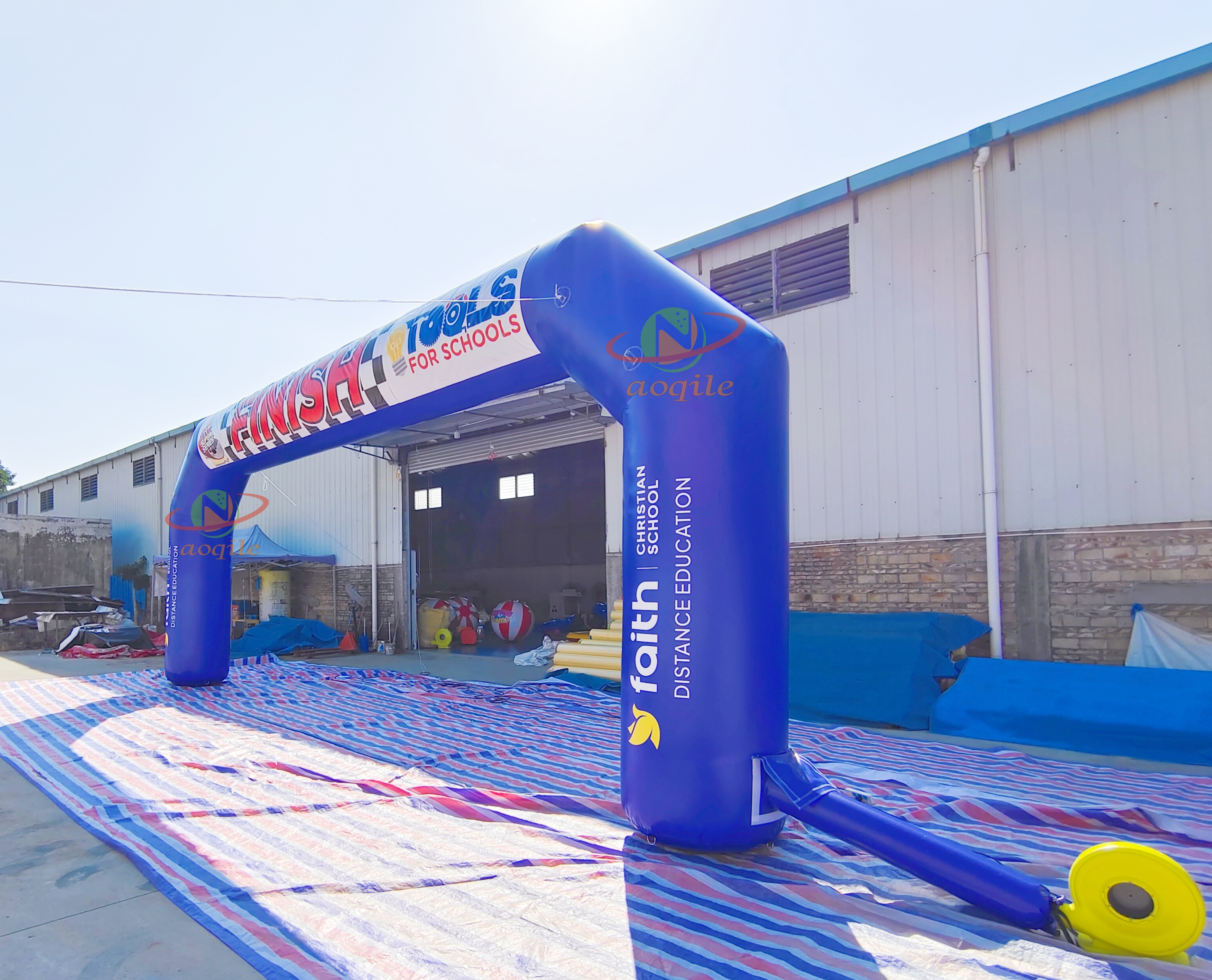 Inflatable Portable Arch Model Advertising Inflatable Competition Start And Finish Line Outdoor Arch