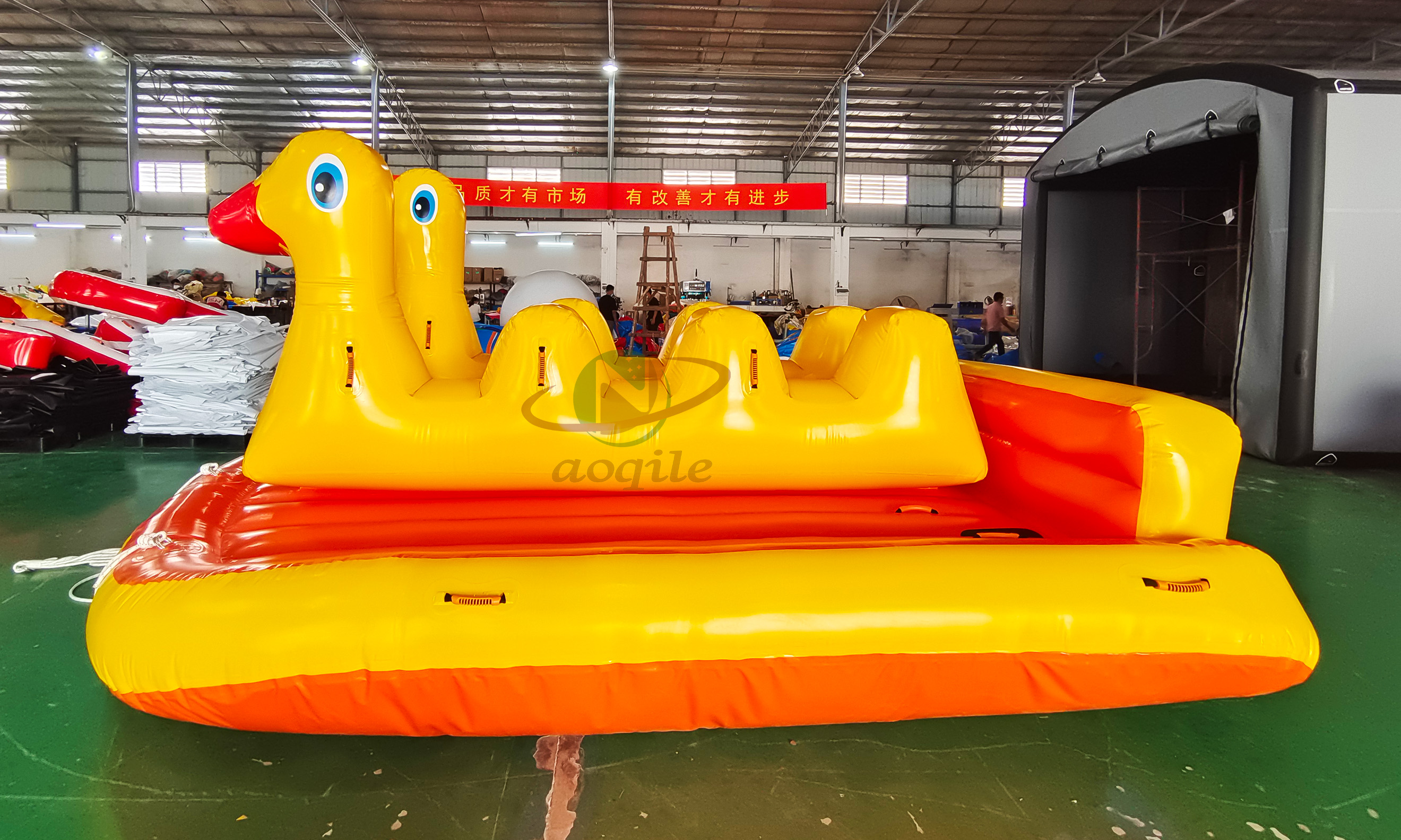 Popular PVC Inflatable water Duck floats Towable Tube Ski Boat Towable Tubes inflatable sofa Jet Ski Boats